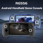 ANBERNIC RG556 ハンドヘルドゲームコンソール Android 13 システム 5.48インチ AMOLEDスクリーン WIFI Bluetooth ゲームプレーヤー、128GB+128GB、128GB+256GB