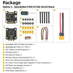 3-6S リポ バロメーター RCドローン用、SpeedyBee BLS 50A 4-in-1 ESC