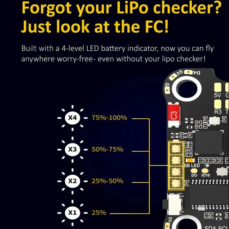 3-6S リポ バロメーター RCドローン用、SpeedyBee BLS 50A 4-in-1 ESC