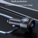 Vehicle Mini Fast Charging Charger Car One To Two Cigarette Lighter, 88W