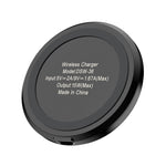 DSW-36B モバイルフォンワイヤレス充電器 ミニ 15W 急速充電 Type-C 丸型 QI、DSW-36B