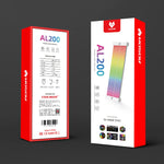 AOSOR Al200 ネオンケーブル コンピューターマザーボード グラフィックスカード グローボード 電源供給ライン装飾、AL200