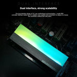 COOLMOON CM-M2A M.2 2280 ソリッドステートドライブクーラー 5V ARGB ハードドライブヒートシンク、CM-M2A