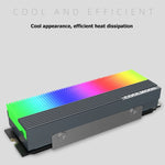 COOLMOON CM-M2A M.2 2280 ソリッドステートドライブクーラー 5V ARGB ハードドライブヒートシンク、CM-M2A