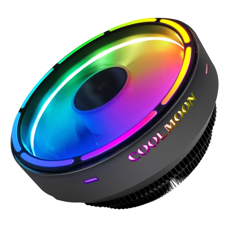 COOLMOON CPUクーラー デスクトップコンピューター 自動色変化 マルチプラットフォーム 静音冷却ファン, CM-BF-RGB