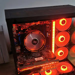 COOLMOON CPUクーラー デスクトップコンピューター 自動色変化 マルチプラットフォーム 静音冷却ファン, CM-BF-RGB