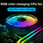 COOLMOON CPUクーラー デスクトップコンピューター 自動色変化 マルチプラットフォーム 静音冷却ファン, CM-BF-RGB