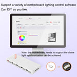COOLMOON AM10 ARGB+PWM デュアル10ポート温度制御スプリッターケースファン 5V 3ピンハブ