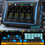 FNIRSI 2C53Pデュアルチャネルフラットパネルデジタルオシロスコープマルチメーター信号発生器3イン1、2C53P