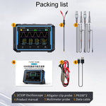 FNIRSI 2C53Pデュアルチャネルフラットパネルデジタルオシロスコープマルチメーター信号発生器3イン1、2C53P