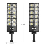 LED強光ダブルロウ ソーラーガーデンライト 誘導街路灯 E-SMARTER W789A-6、E-SMARTER W789B-6