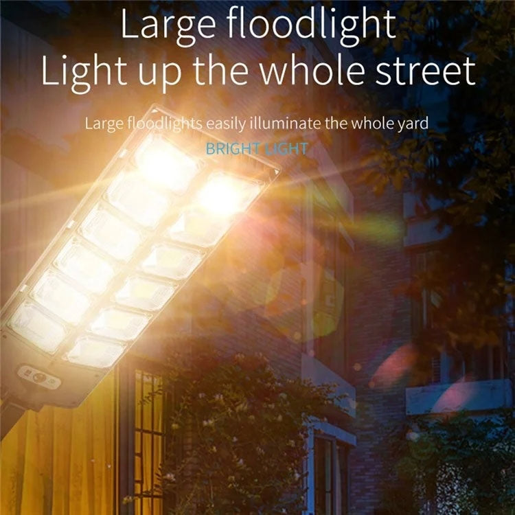 LED強光ダブルロウ ソーラーガーデンライト 誘導街路灯 E-SMARTER W789A-6、E-SMARTER W789B-6