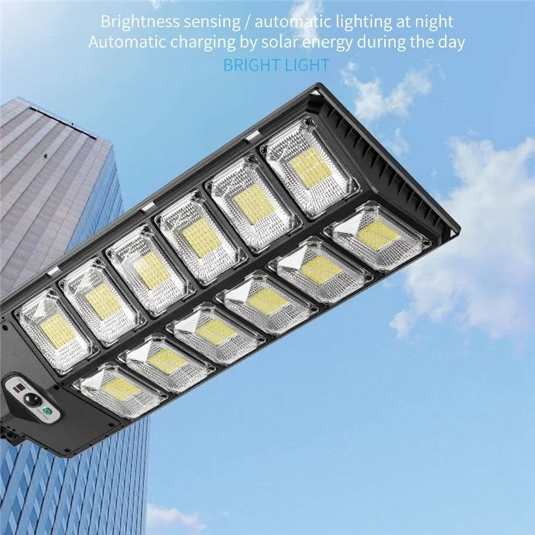 LED強光ダブルロウ ソーラーガーデンライト 誘導街路灯 E-SMARTER W789A-6、E-SMARTER W789B-6