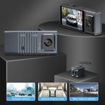 3カメラレンズ 3インチ IPSスクリーン WiFi 車載ダッシュカム 1080P ナイトビジョン ダッシュカメラ、32G、64G