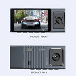 3カメラレンズ 3インチ IPSスクリーン WiFi 車載ダッシュカム 1080P ナイトビジョン ダッシュカメラ、32G、64G