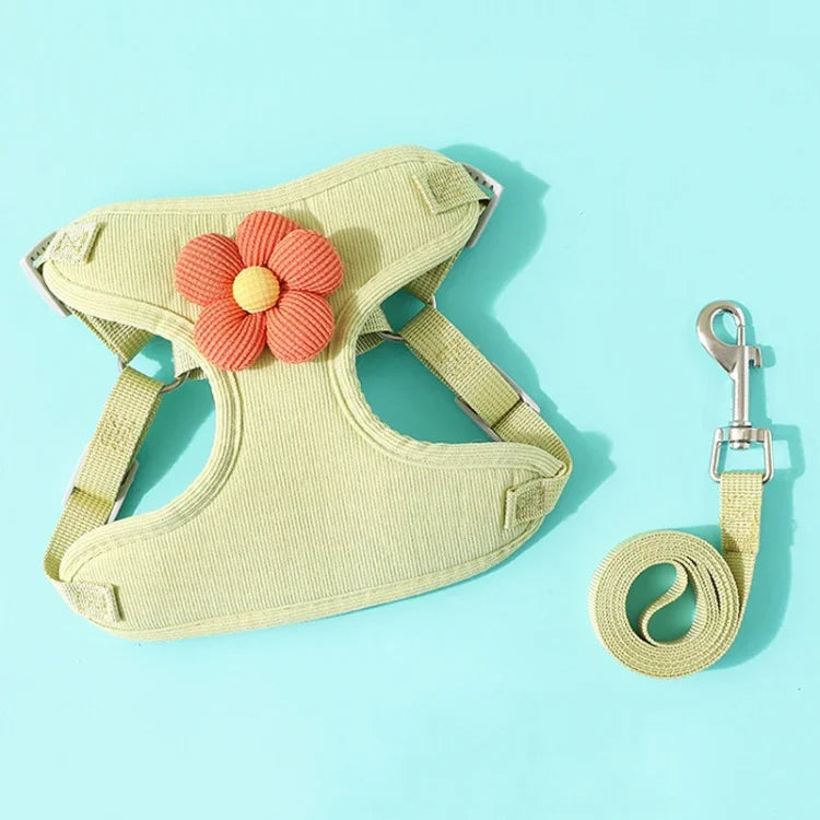 ペット子犬用犬リードベストテディチェストベルトチェーン犬用散歩リード、S、M、L、XL