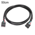 マザーボード9ピン USB2.0延長ケーブル 26AWG二重シールドコード, 20cm, 30cm, 50cm, 60cm