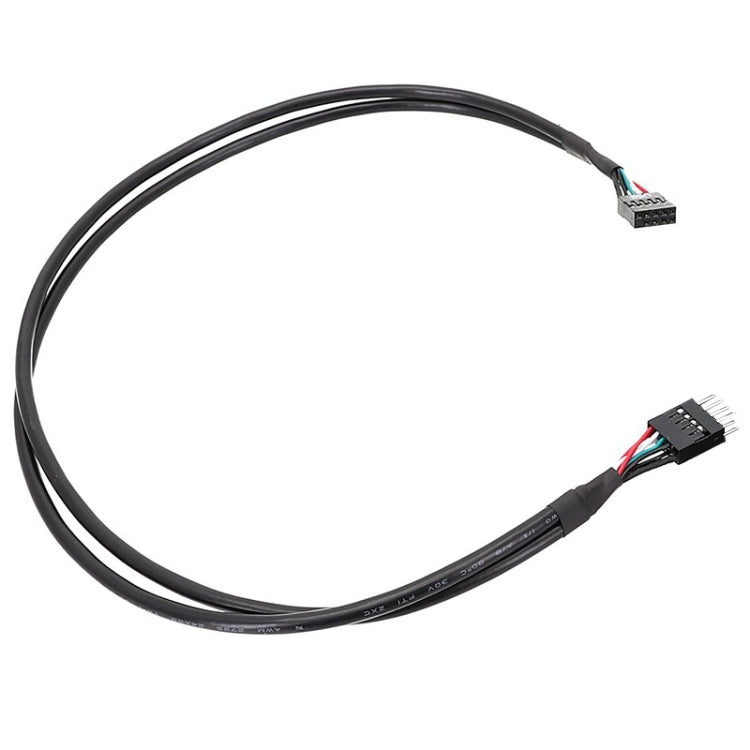 マザーボード9ピン USB2.0延長ケーブル 26AWG二重シールドコード, 20cm, 30cm, 50cm, 60cm
