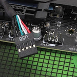 マザーボード9ピン USB2.0延長ケーブル 26AWG二重シールドコード, 20cm, 30cm, 50cm, 60cm