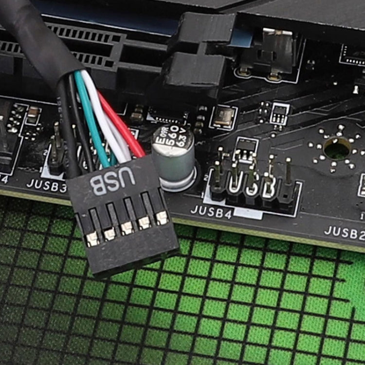 マザーボード9ピン USB2.0延長ケーブル 26AWG二重シールドコード, 20cm, 30cm, 50cm, 60cm