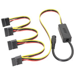 アダプター DC 5.5 x 2.5mmからハードディスク電源供給ケーブル, 1対1 SATA, 1対2 SATA, 1対3 SATA, 1対4 SATA, DCから4ピン 1対1, DCから4ピン 1対2, DCから4ピン 1対3, DCから4ピン 1対4