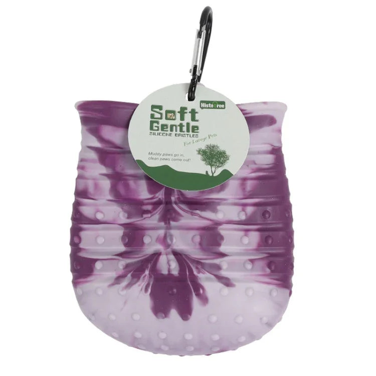 Histotree Pet Foot Washing Cup Multifunctional Dog Paw Cleaning Brush, Small (Purple), Small (Blue), Large (Pink), Large (Purple), Large (Blue)
