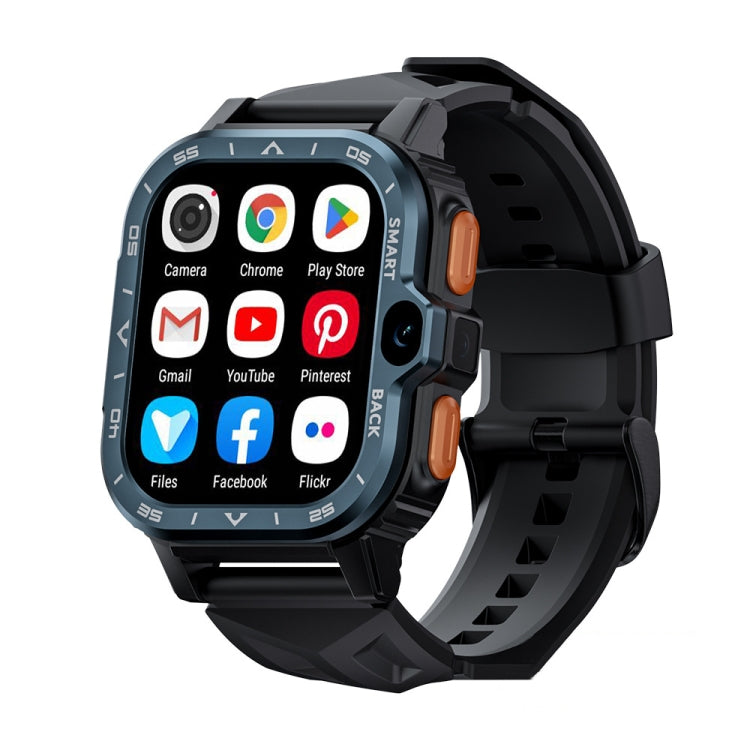 LOKMAT APPLLP 4 MAX 2.02インチ Android 8.1 フルネットワーク WiFiカード Bluetoothスマートウォッチ、2G+16G（ネイビーブルー）、2G+16G（シルバー）
