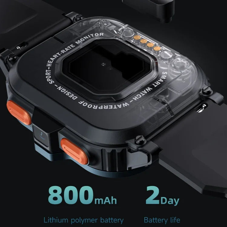 LOKMAT APPLLP 4 MAX 2.02インチ Android 8.1 フルネットワーク Wi-Fi カード Bluetoothスマートウォッチ、4G+64G（シルバー）、4G+64G（ネイビーブルー）