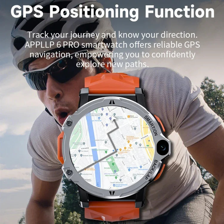 LOKMAT APPLLP6 PRO 1.54インチ 4G+64G Android 8.1 デュアルカメラインディペンデントカードスマートウォッチ