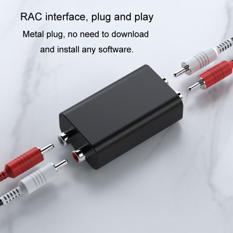 RCAオーディオグラウンドループアイソレーター ノイズ干渉防止 Bluetoothレシーバー用ノイズリデューサー、スクエア、楕円形