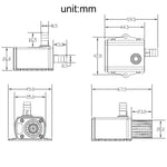 DC12V マイクロブラシレス冷水循環噴水ポンプ、QR50C