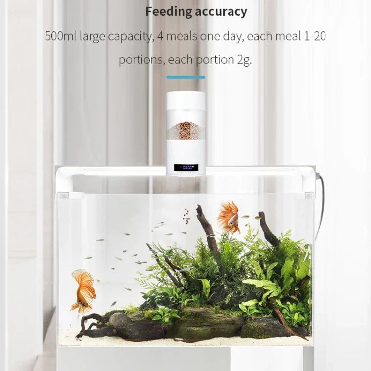 USB直挿し / 電池両用 自動魚給餌器 タイミング投与フィーダー O2