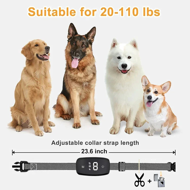 インテリジェント鳴き止め犬トレーナー 反鳴きペット用品、7つのトレーニングモード