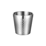 304ステンレスハンマーマグ 厚手二重構造 レストラン用ティーカップ、175ml、260ml、300ml、350ml、450ml
