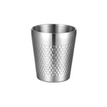 304ステンレスハンマーマグ 厚手二重構造 レストラン用ティーカップ、175ml、260ml、300ml、350ml、450ml