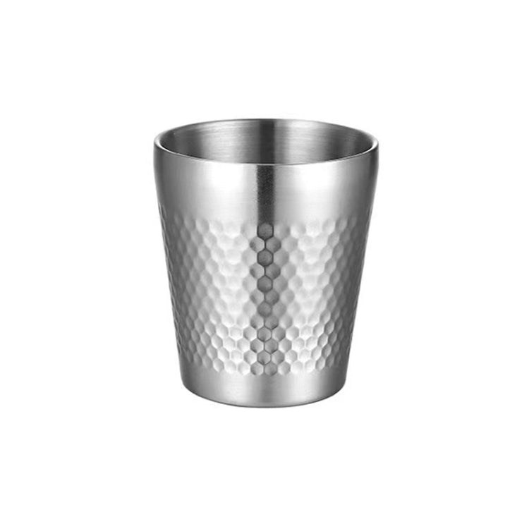 304ステンレスハンマーマグ 厚手二重構造 レストラン用ティーカップ、175ml、260ml、300ml、350ml、450ml
