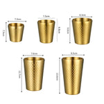 304ステンレスハンマーマグ 厚手二重構造 レストラン用ティーカップ、175ml、260ml、300ml、350ml、450ml