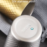 304ステンレスハンマーマグ 厚手二重構造 レストラン用ティーカップ、175ml、260ml、300ml、350ml、450ml