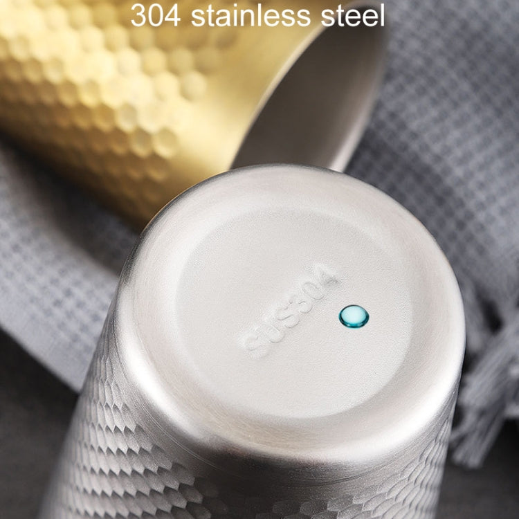 304ステンレスハンマーマグ 厚手二重構造 レストラン用ティーカップ、175ml、260ml、300ml、350ml、450ml