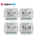 Alexa / Google Home / Tuya Smart Lifeアプリ対応スマートスイッチモジュール、1CH WiFi、2CH WiFi、3CH WiFi、4CH WiFi、1CH Zigbee、2CH Zigbee、3CH Zigbee、4CH Zigbee