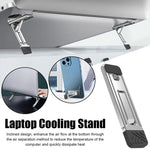 2pcs Invisible Cooling Stand Heightening Pad For Laptop & Smartphones & Tablet, 110034 Light Gray