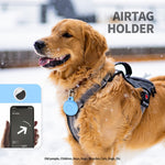 AirTag 第2世代 / AirTag 第1世代用 ペット用プラスチック防水トラッカー保護ケース、ブルー、ピンク、ブラック