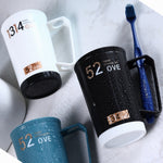 厚手 洗面カップ 家庭用 カップル用 マウスウォッシュ＆歯磨きカップ