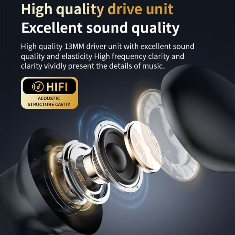LX-10 Full-Color Touch Screen ANC+ENC Dual Noise Reduction In-Ear Wireless Bluetooth Earphone