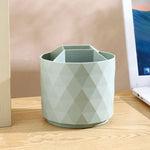 Desktop Rotating Pen Holder Large Capacity Stationery Storage Box Makeup Brush Storage Bucket