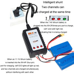 ImaxRC 7.4V/11.1V 2S/3S モデル航空機ドローン用リチウムバッテリー インテリジェントバランス充電器、米国プラグ