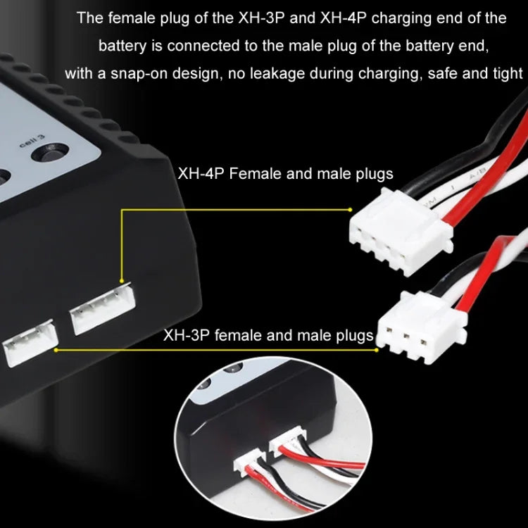 ImaxRC 7.4V/11.1V 2S/3S モデル航空機ドローン用リチウムバッテリー インテリジェントバランス充電器、米国プラグ
