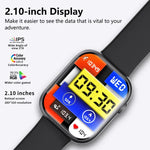 F70 2.1インチスクリーンスマートウォッチ 血糖値/血中酸素モニタリング/SOSアラーム/100以上のスポーツモード対応、ブラックシリコン、ブラックピンク、ブラックグレー、ブラック3ビーズスチール、ブラックミラン、ブラックレザー、ブラックブラウンレザー、ブラックバンブー、ブラックシルバー3ビーズ