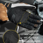 SULAITE バイク用通気性導電タッチスクリーン フルフィンガーグローブ M、L、XL、XXL