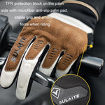 SULAITE バイク用通気性導電タッチスクリーン フルフィンガーグローブ M、L、XL、XXL